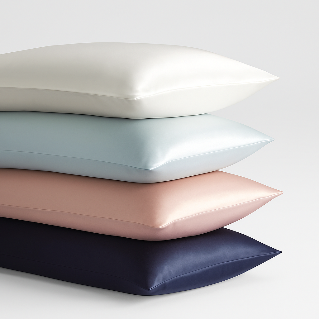 Ayla – Set aus 2 Satin-Kissenbezügen