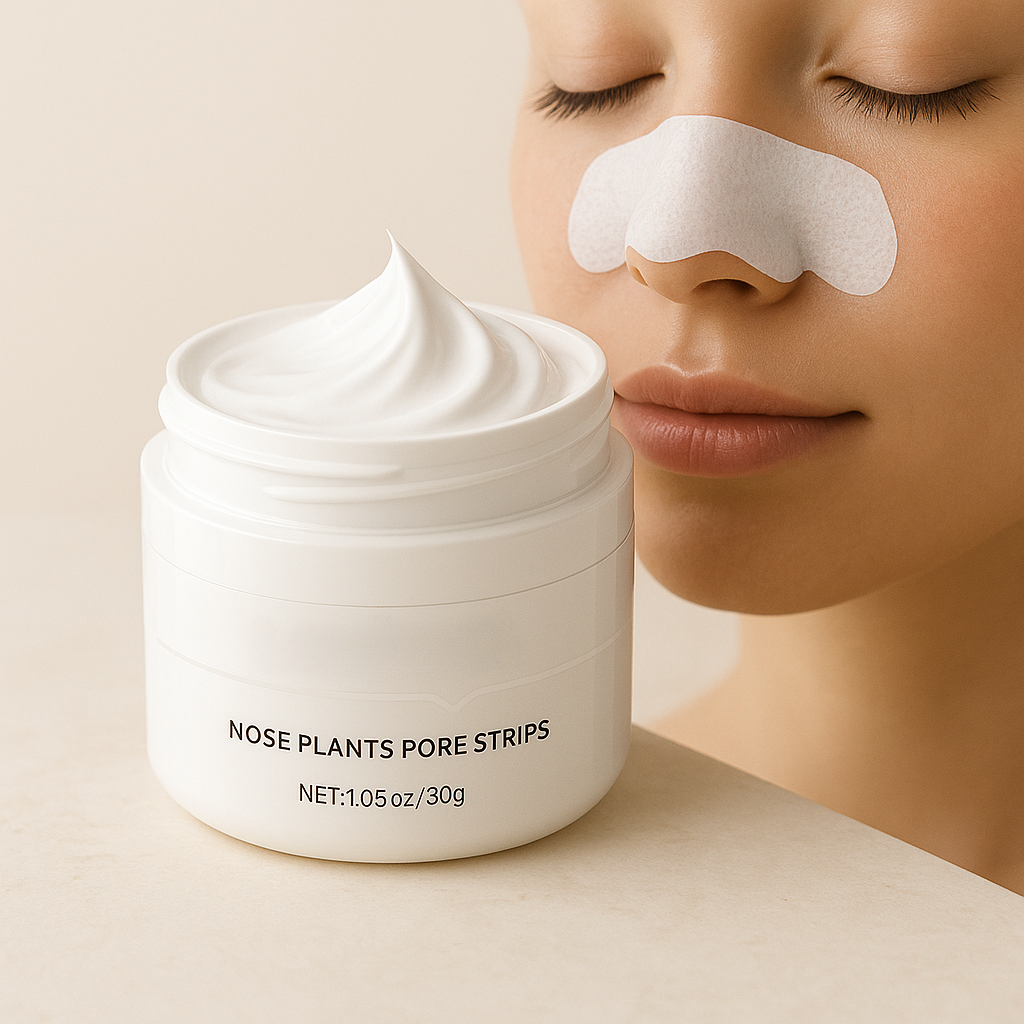 Lanbena Nose Purity Strips und Creme – Verkleinert Poren auf der Nase und absorbiert überschüssiges Hautfett.