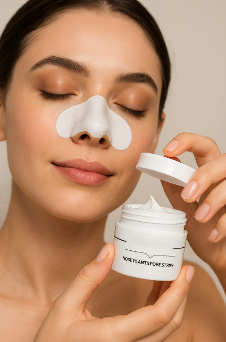 Lanbena Nose Purity Strips und Creme – Verkleinert Poren auf der Nase und absorbiert überschüssiges Hautfett.