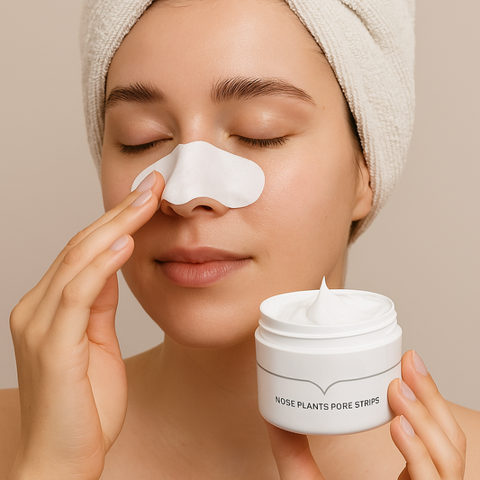 Lanbena Nose Purity Strips und Creme – Verkleinert Poren auf der Nase und absorbiert überschüssiges Hautfett.